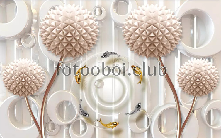 кольца, шары, еж, ежики, абстракция, рыбы, 3д, 3d